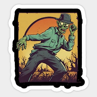 Dancing zombie Sticker